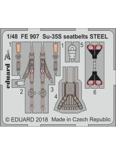 Eduard - Su-35S seatbelts STEEL f.Great WallHobby 