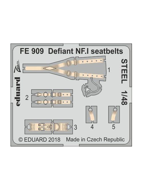 Eduard - Defiant NF.I seatbelts STEEL f.Airfix 