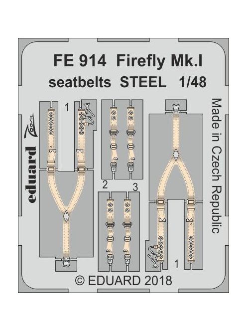 Eduard - Firefly Mk.I seatbelts STEEL for Trumpet 