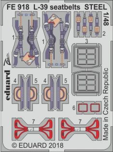 Eduard - L-39 seatbelts STEEL f.Eduard/SpecialHobby 