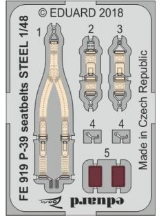 Eduard - P-39 seatbelts STEEL for Eduard 