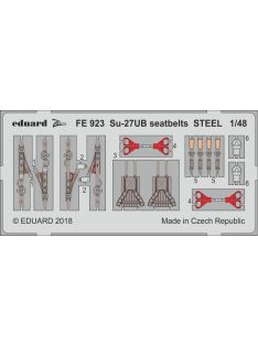 Eduard - Su-27UB seatbelts STEEL for Hobby Boss 