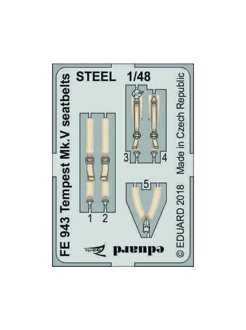 Eduard - Tempest Mk.V seatbelts STEEL f.Eduard 