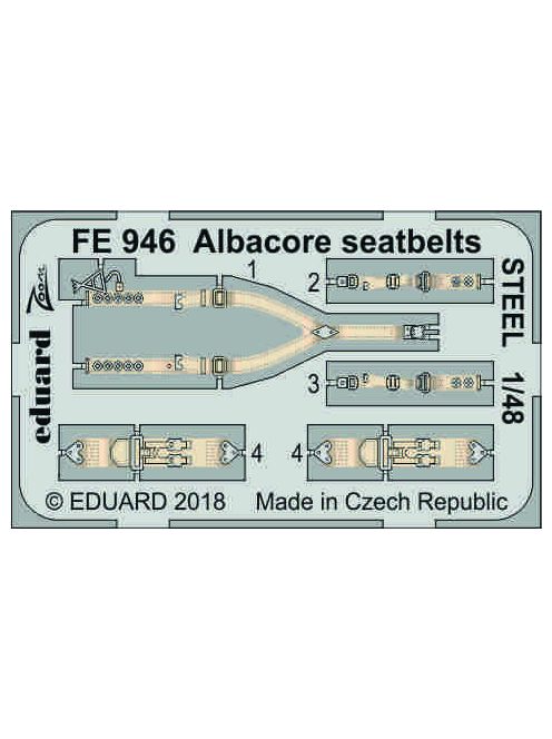 Eduard - Albacore seatbelts STEEL for Trumpeter 