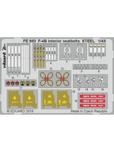 Eduard - F-4B interior seatbelts STEEL f.Academy 