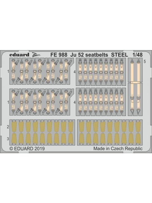 Eduard - Ju 52 seatbelts STEEL for Revell 