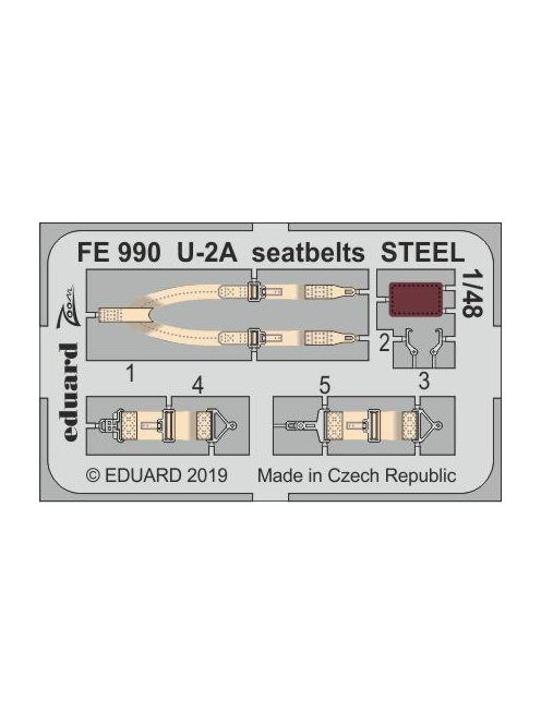 Eduard - U-2A seatbelts STEEL for AFV Club 