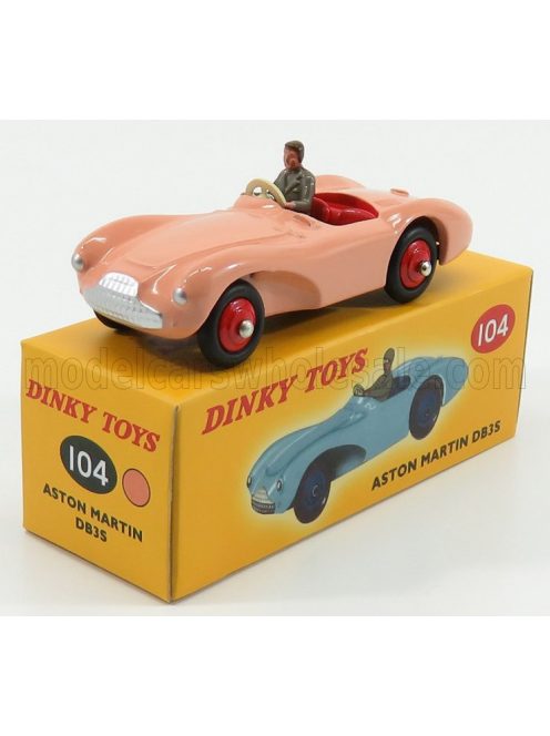 Edicola - ASTON MARTIN DB3 SPORTS SPIDER N 0 RACING CAR WITH DRIVER PINK