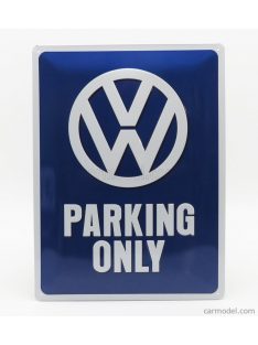   Edicola - Accessories 3D Metal Plate - Volkswagen Parking Only Blue White