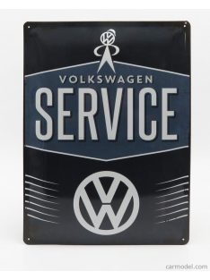   Edicola - Accessories 3D Metal Plate - Volkswagen Service 2 Tone Blue