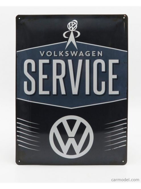 Edicola - Accessories 3D Metal Plate - Volkswagen Service 2 Tone Blue