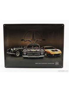   Edicola - Accessories 3D Metal Plate - Mercedes Benz 3 Generation Black Gold Brown