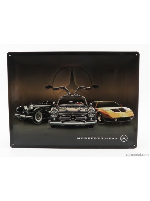 Edicola - Accessories 3D Metal Plate - Mercedes Benz 3 Generation Black Gold Brown