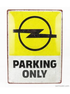   Edicola - Accessories 3D Metal Plate - Opel Parking Only Yellow White