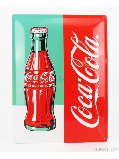 Edicola - Accessories 3D Metal Plate - Coca-Cola Bottle Limited Red Green White