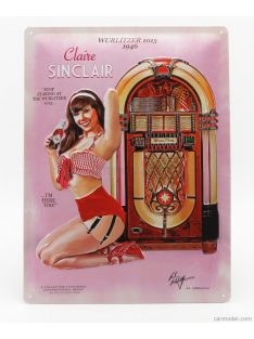   Edicola - Accessories 3D Metal Plate - Wurlitzer 1015 Claire Sinclair Pink Red