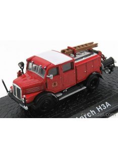   Edicola - Horch Tlf15 H3A Tanker Truck Fire Engine 1952 Red Black White