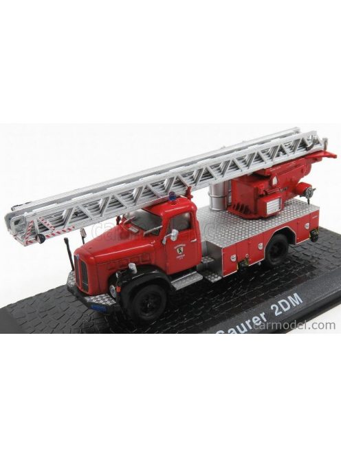 Edicola - Magirus Dl30 Saurer 2Dm Truck Scala Fire Engine 1955 Red Silver