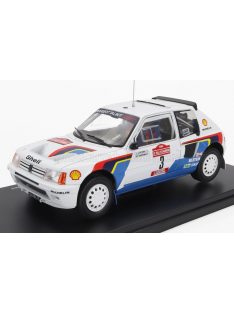   Edicola - PEUGEOT 205 T16 N 3 WINNER RALLY SANREMO 1984 A.VATANEN - T.HARRYMAN WHITE BLUE