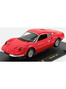   Edicola - FERRARI DINO 206 1967 - CON VETRINA - WITH SHOWCASE RED