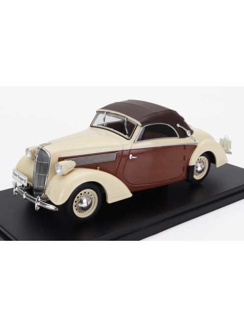 Edicola - OPEL SUPER 6 HEBMULLER CABRIOLET CABRIOLET CLOSED 1937 CREAM BROWN