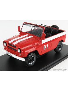   Edicola - Uaz 469B N 01 Cabriolet Open Fire Engine 1972 - Damage Blister Box Red White