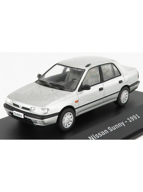 Edicola - NISSAN SUNNY 1991 - CON VETRINA - WITH SHOWCASE SILVER