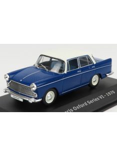   Edicola - MORRIS OXFORD SERIES VI 1970 - CON VETRINA - WITH SHOWCASE BLUE WHITE