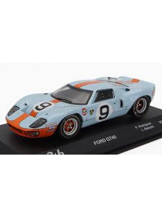   Edicola - FORD USA GT40 4.9L V8 TEAM JW AUTOMOTIVE ENGINEERING GULF N 9 WINNER 24h LE MANS 1968 LUCIEN BIANCHI - P.RODRIGUEZ LIGHT BLUE ORANGE