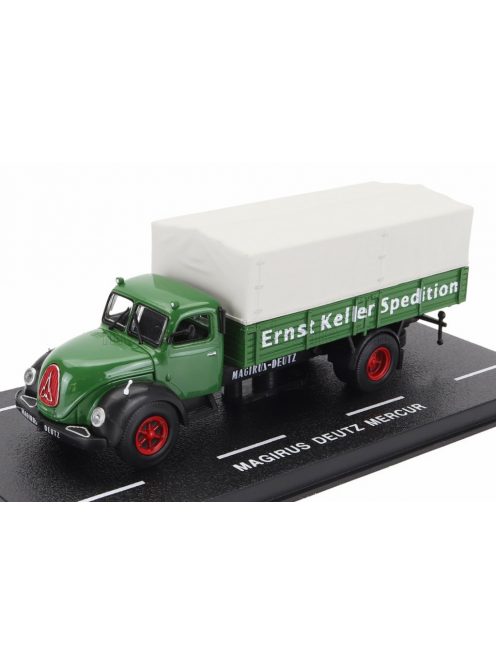 Edicola - MAGIRUS DEUTZ TLF-16 MERCUR TELONATO TRUCK 2-ASSI 1956 GREEN WHITE