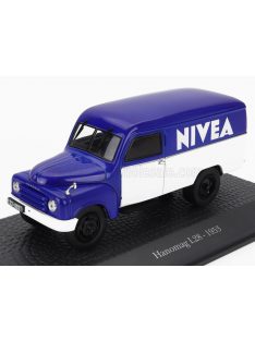   Edicola - HANOMAG L28 VAN TRUCK NIVEA 1953 - DAMAGE DISPLAY BOX BLUE WHITE