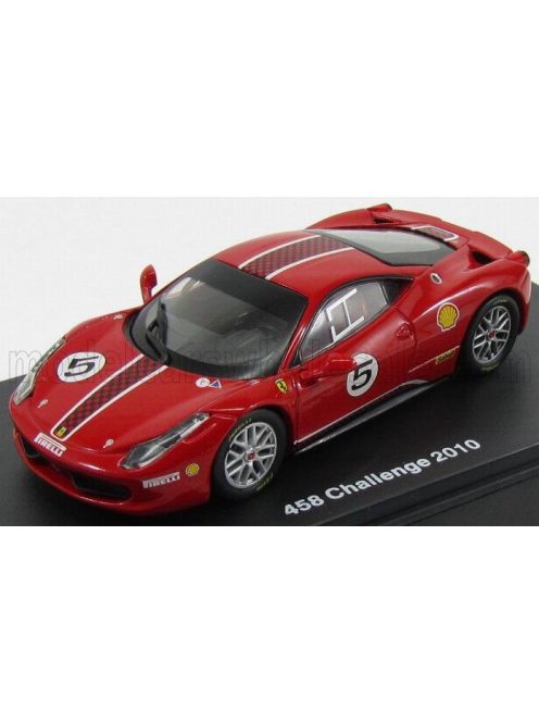 Edicola - FERRARI 458 ITALIA 8C N 5 CHALLENGE 2010 ROSSO CORSA 322 RED