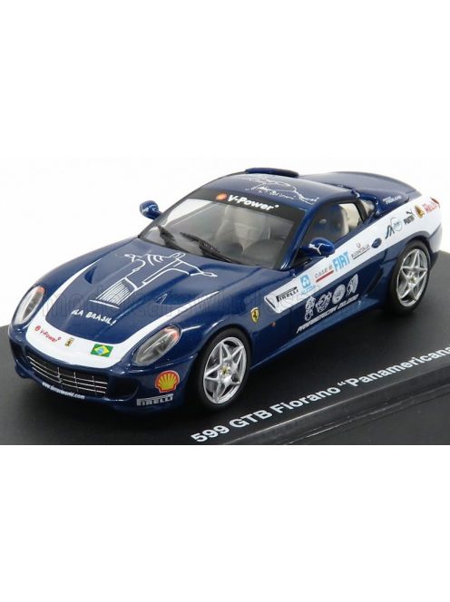 Edicola - FERRARI 599 GTB FIORANO - PANAMERICANA 20.000 Km 2006 BLUE