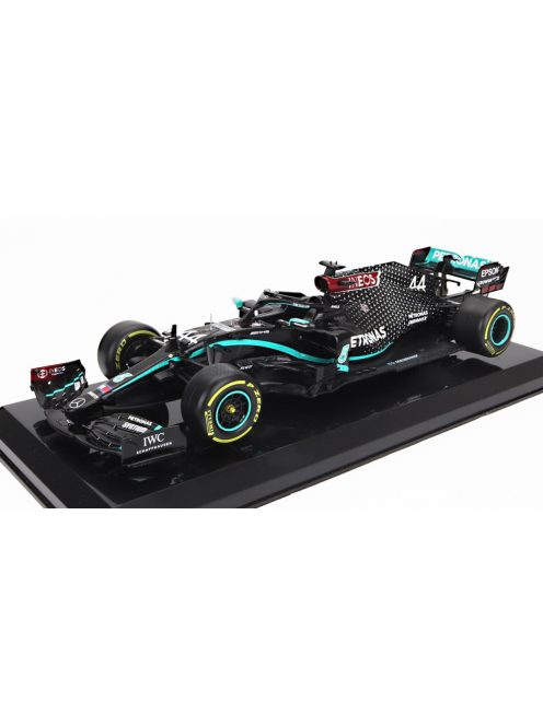 Edicola - MERCEDES GP F1  W11 EQ PERFORMANCE TEAM AMG PETRONAS MOTORSPORT N 44 WORLD CHAMPION WINNER SPANISH GP 2020 LEWIS HAMILTON - BLISTER BOX BLACK GREEN