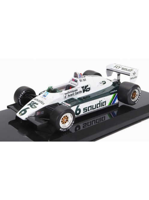 Edicola - WILLIAMS F1  FW08 N 6 WORLD CHAMPION SEASON 1982 KEKE ROSBERG  - BLISTER BOX WHITE GREEN