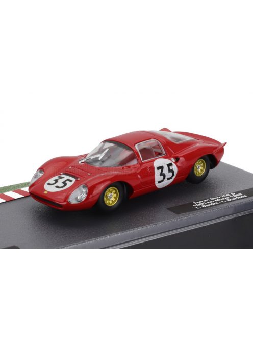 Edicola - FERRARI DINO 206 COUPE N 35 1000km MONZA 1966 LORENZO BANDINI - LUDOVICO SCARFIOTTI RED