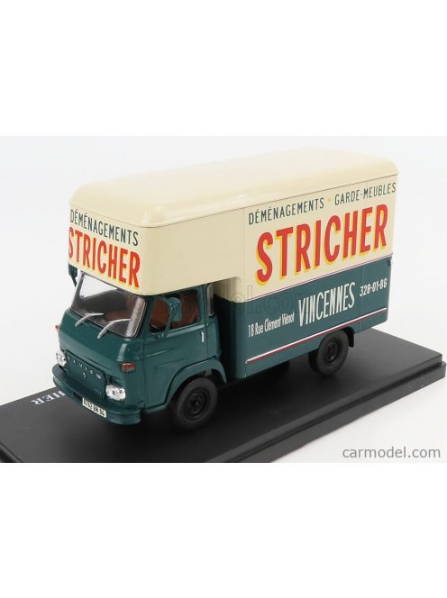 Edicola - Saviem Sg2 Mb35 Truck Van Demenagements Garde Meubles Stricher 1972 Blue Cream