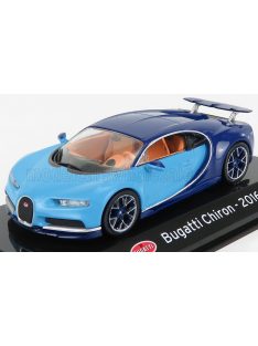   Edicola - BUGATTI CHIRON LE PATRON 2016 - CON VETRINA - WITH SHOWCASE 2 TONE BLUE