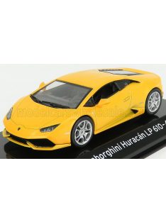   Edicola - LAMBORGHINI HURACAN LP610-4 2014 - CON VETRINA - WITH SHOWCASE YELLOW MET