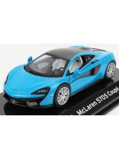   Edicola - McLAREN 570S COUPE 2016 - CON VETRINA - WITH SHOWCASE BLUE