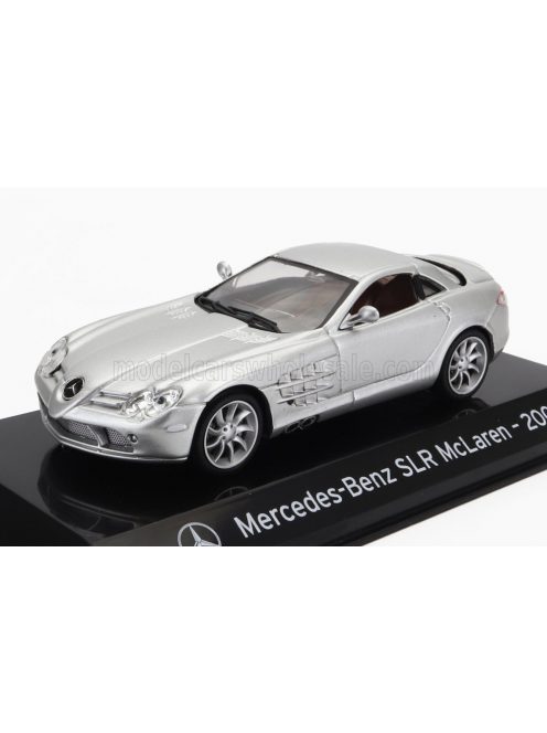 Edicola - MERCEDES BENZ SLR McLAREN 2003 - CON VETRINA - WITH SHOWCASE SILVER