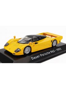   Edicola - PORSCHE DAUER 962 1993 - CON VETRINA - WITH SHOWCASE YELLOW