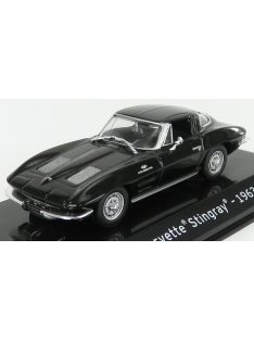   Edicola - CHEVROLET CORVETTE STINGRAY 1963 - CON VETRINA - WITH SHOWCASE BLACK