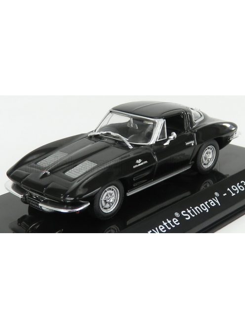 Edicola - CHEVROLET CORVETTE STINGRAY 1963 - CON VETRINA - WITH SHOWCASE BLACK