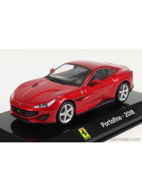 Edicola - Ferrari Portofino 2018 - Con Vetrina - With Showcase Red