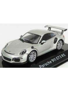   Edicola - PORSCHE 911 991 GT3 RS 2015 - CON VETRINA - WITH SHOWCASE SILVER