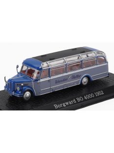   Edicola - BORGWARD BO 4000 AUTOBUS WANDER FALKE 1952 - DAMAGE DISPLAY BOX 2 TONE BLUE