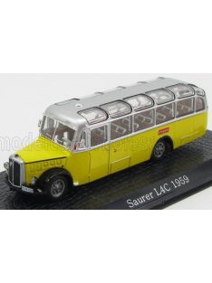   Edicola - SAURER L4C AUTOBUS SONDERFAHRT 1959 - DAMAGE DISPLAY BOX YELLOW