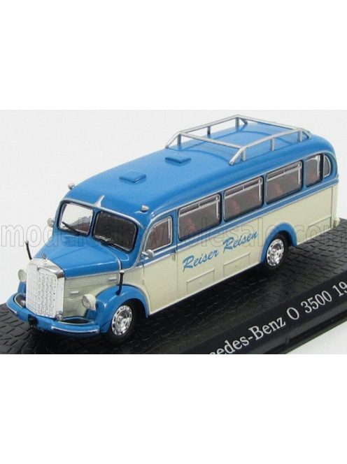 Edicola - MERCEDES BENZ O3500 AUTOBUS REISER REINEN 1949 - DAMAGE DISPLAY BOX BLUETTE CREAM