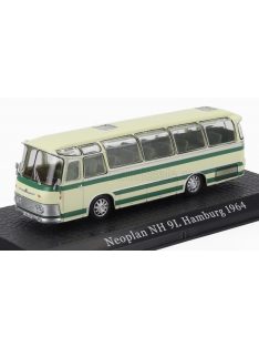   Edicola - NEOPLAN NH9L AUTOBUS HAMBURG 1964 - DAMAGE DISPLAY BOX CREAM GREEN